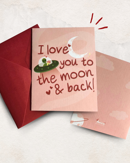 Love Moon Card