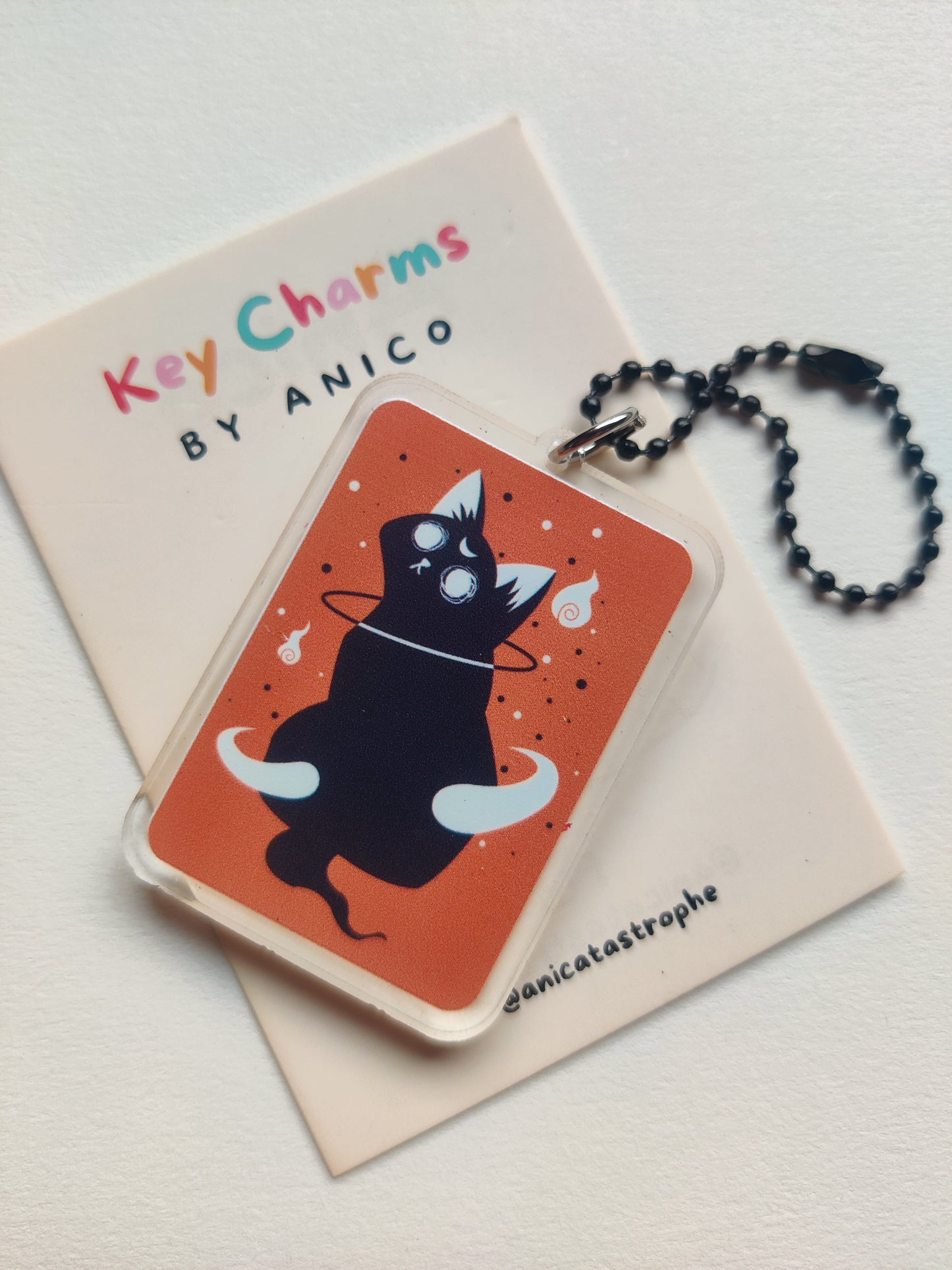 Celestial Cat Keycharm by Anico