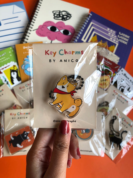 Confident Corgi Keycharm by Anico