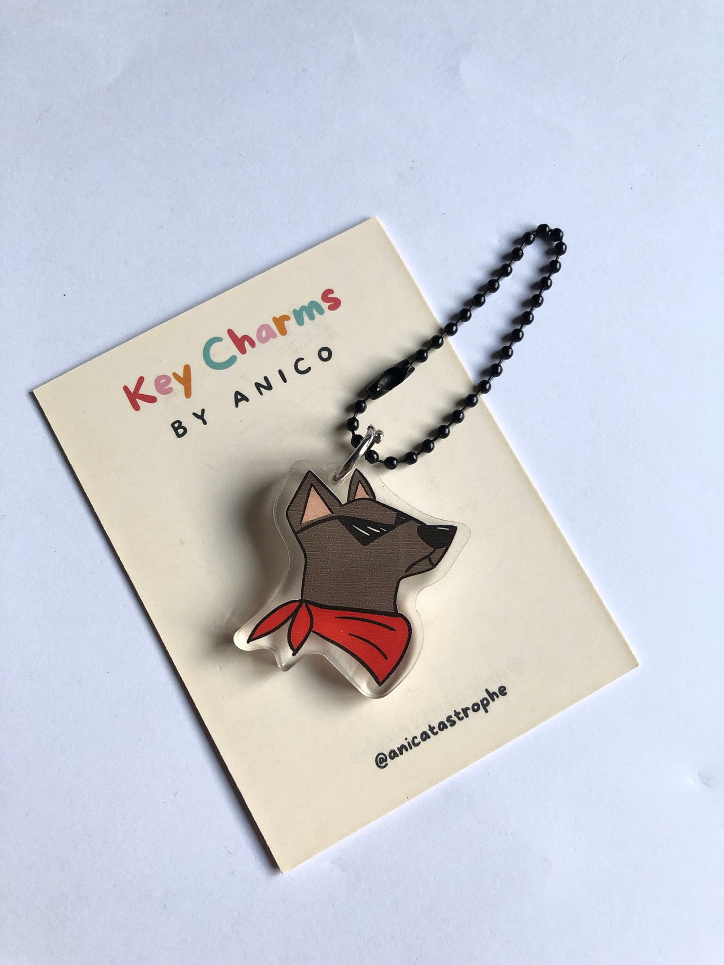 Cool German Shepherd Keycharm by Anico